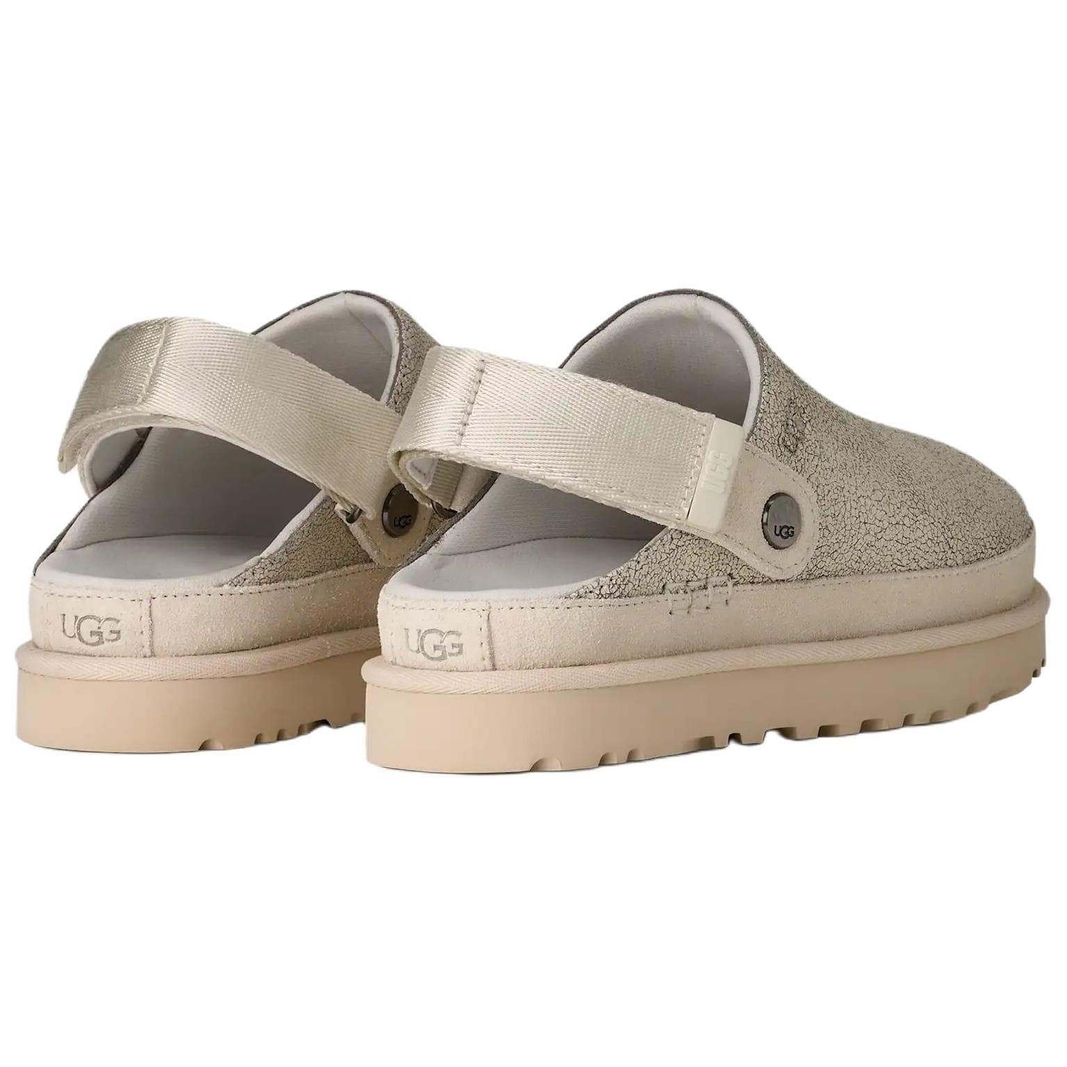 Кроссовки UGG Goldenstar Кракелюр Сапог с низким верхом из кожи повседневная обувь для женщин цвет экрю - изображение 3