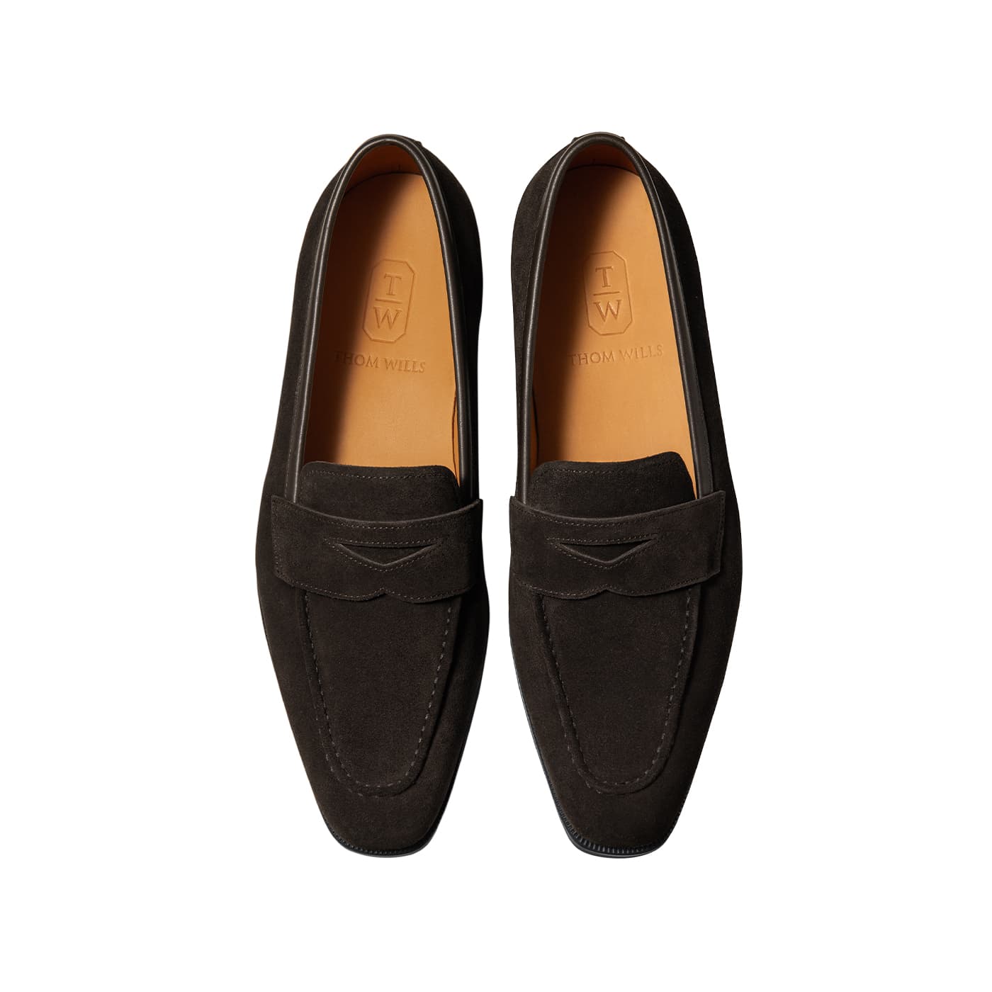 Лоферы THOM WILLS Замша Повседневные Лоферы Lazy Slip-On Мужские Кофейного Цвета - изображение 3