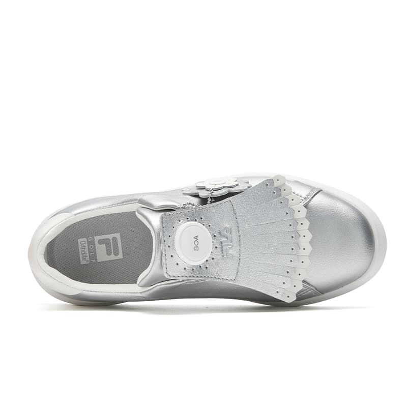 Кроссовки для гольфа FILA GF 1911 Trainer Low Топ Обувь для гольфа Женская Космический Серебряный - изображение 4