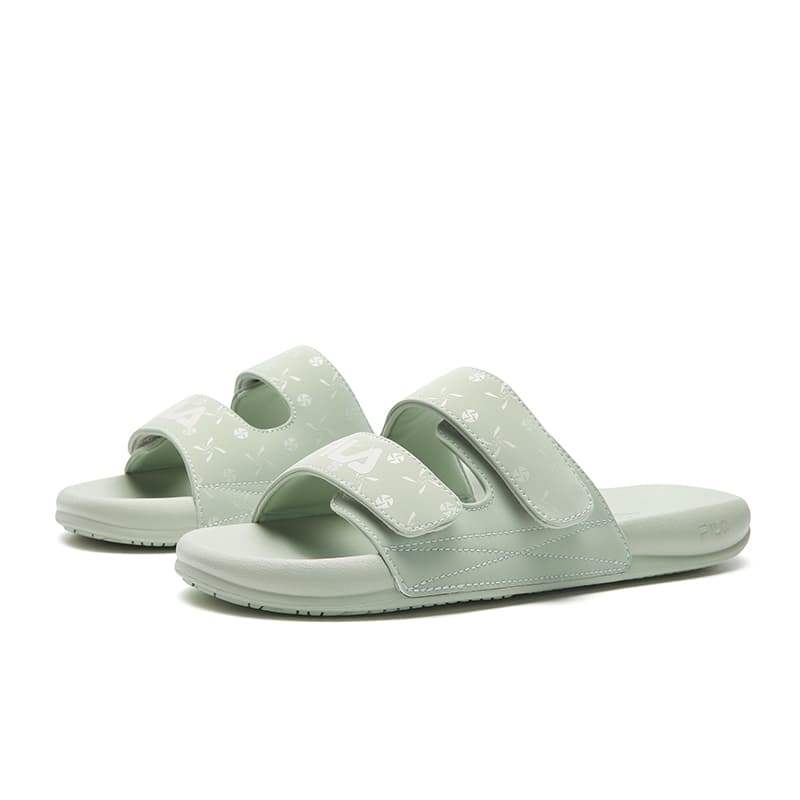 Сандалии FILA DRIFTER 2 Шлепанцы Женские Туманно-серый Зеленый - изображение 3