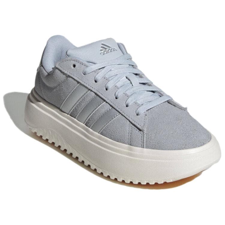 Кроссовки Adidas GRAND COURT PLATFORM Низкие кеды Повседневная обувь Женская Серый - изображение 3