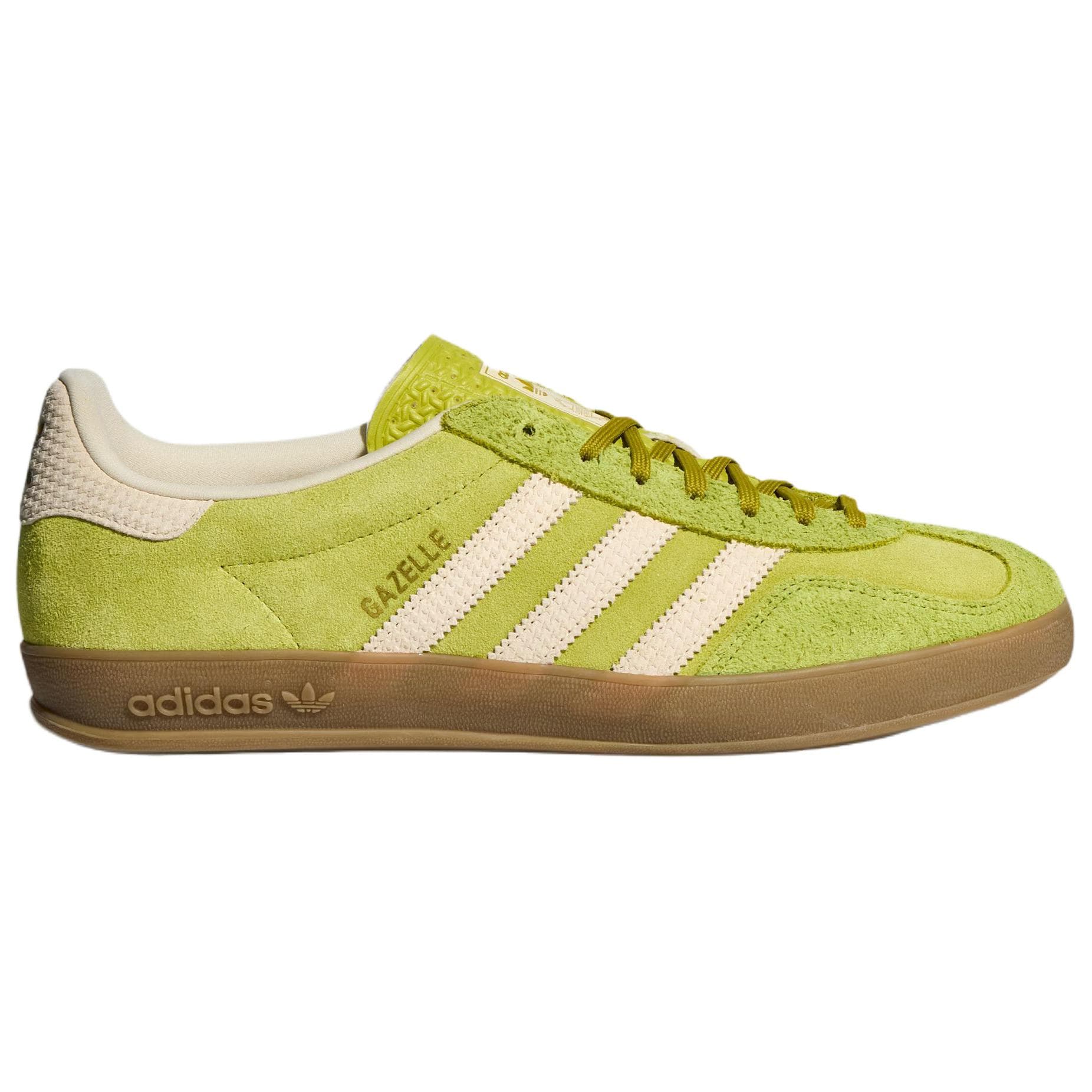 Кроссовки Adidas Originals GAZELLE INDOOR Кожаные кеды немецкой армии (GAT) унисекс травяного зеленого цвета Рис - изображение 2