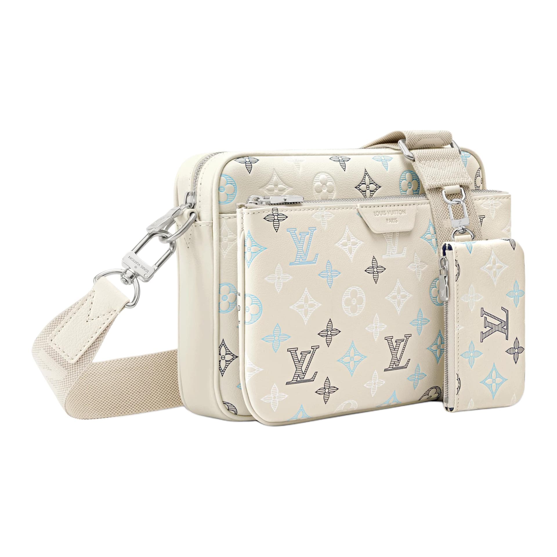 Сумка через плечо LOUIS VUITTON Trio Monogram Shadow - изображение 3