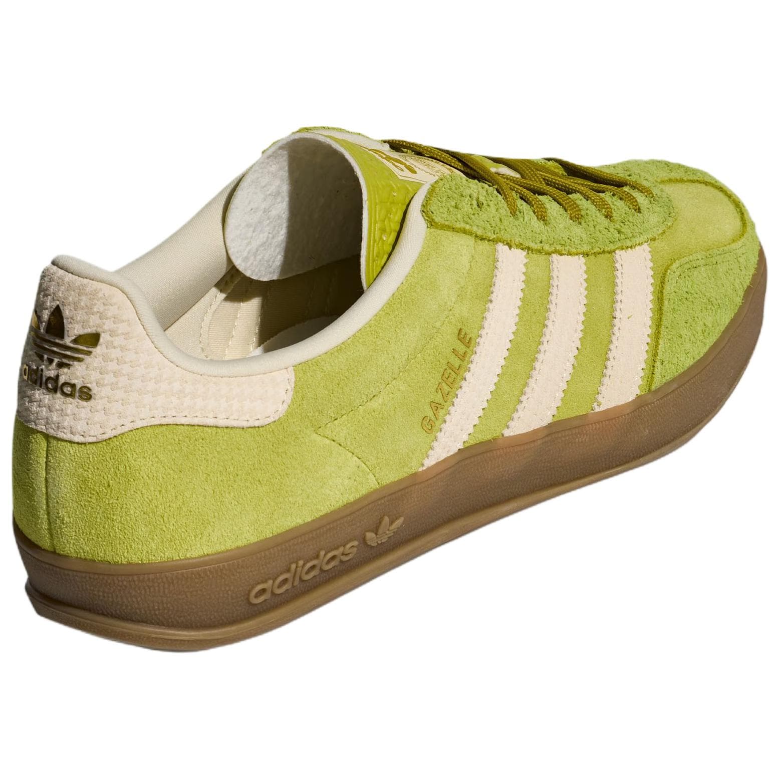 Кроссовки Adidas Originals GAZELLE INDOOR Кожаные кеды немецкой армии (GAT) унисекс травяного зеленого цвета Рис - изображение 4