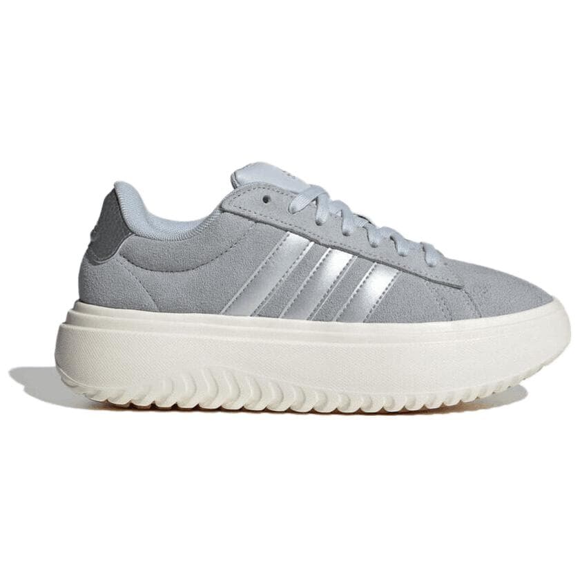 Кроссовки Adidas GRAND COURT PLATFORM Низкие кеды Повседневная обувь Женская Серый - изображение 2