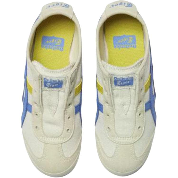 Кроссовки Onitsuka Tiger MEXICO 66 Slip-On Ткань Удобные Низкие Кеды Детские Лайфстайл Обувь Синий Серый Детский - изображение 3