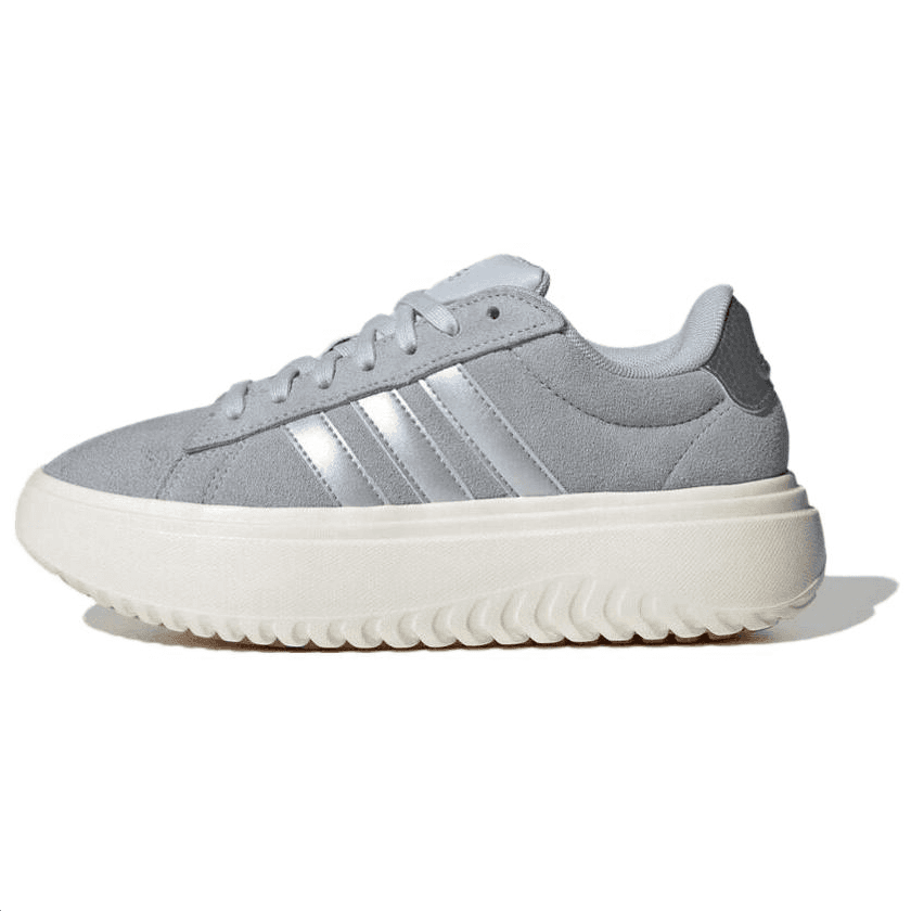 Кроссовки Adidas GRAND COURT PLATFORM Низкие кеды Повседневная обувь Женская Серый - изображение 1