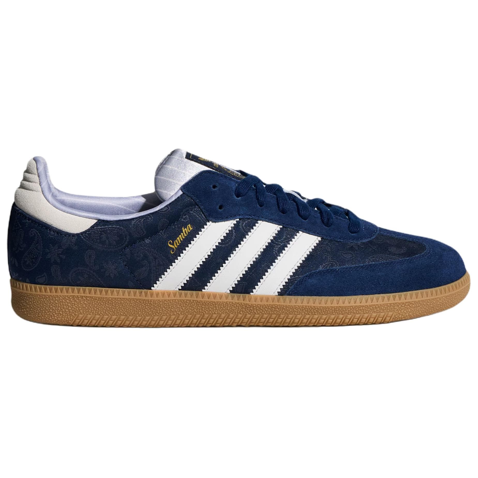 Кроссовки Adidas Originals Samba OG Кеды немецкой армии (GAT) Унисекс Синий Белый - изображение 2