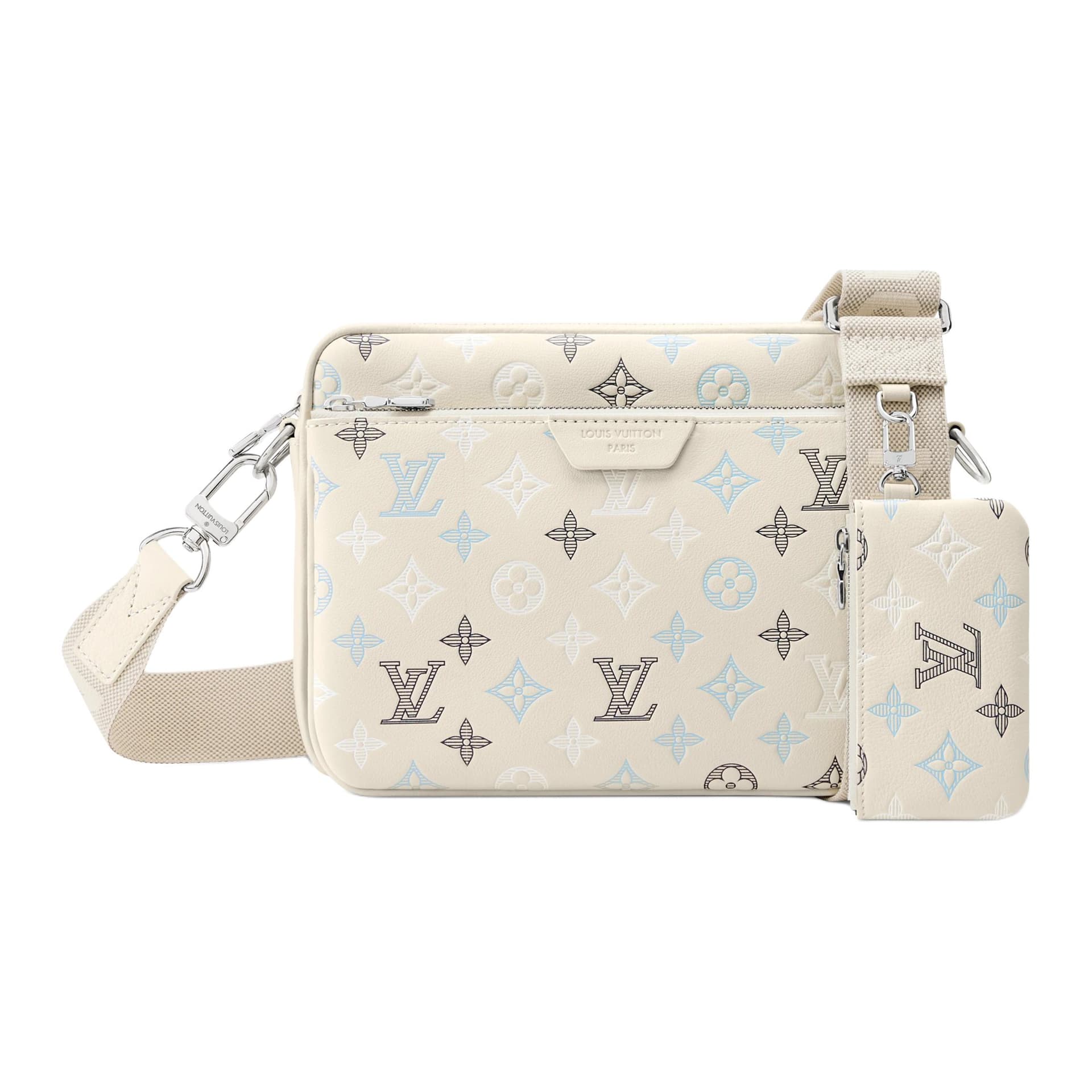 Сумка через плечо LOUIS VUITTON Trio Monogram Shadow - изображение 1