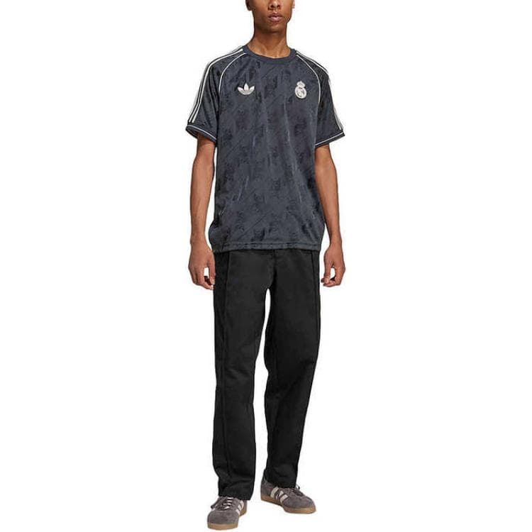 Adidas Originals HUANGJIAMADELI Футболка Мужская Темно-Серый - изображение 4