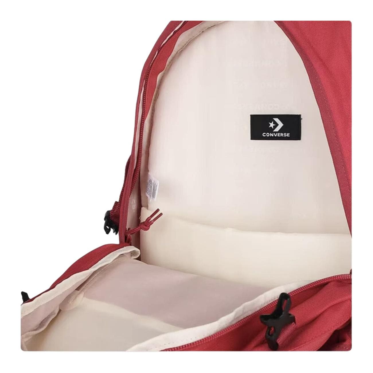 Рюкзак Converse Straight Edge Минималистичный 27L Полиэстер Рюкзак Унисекс Парный Ярко-красный - изображение 3