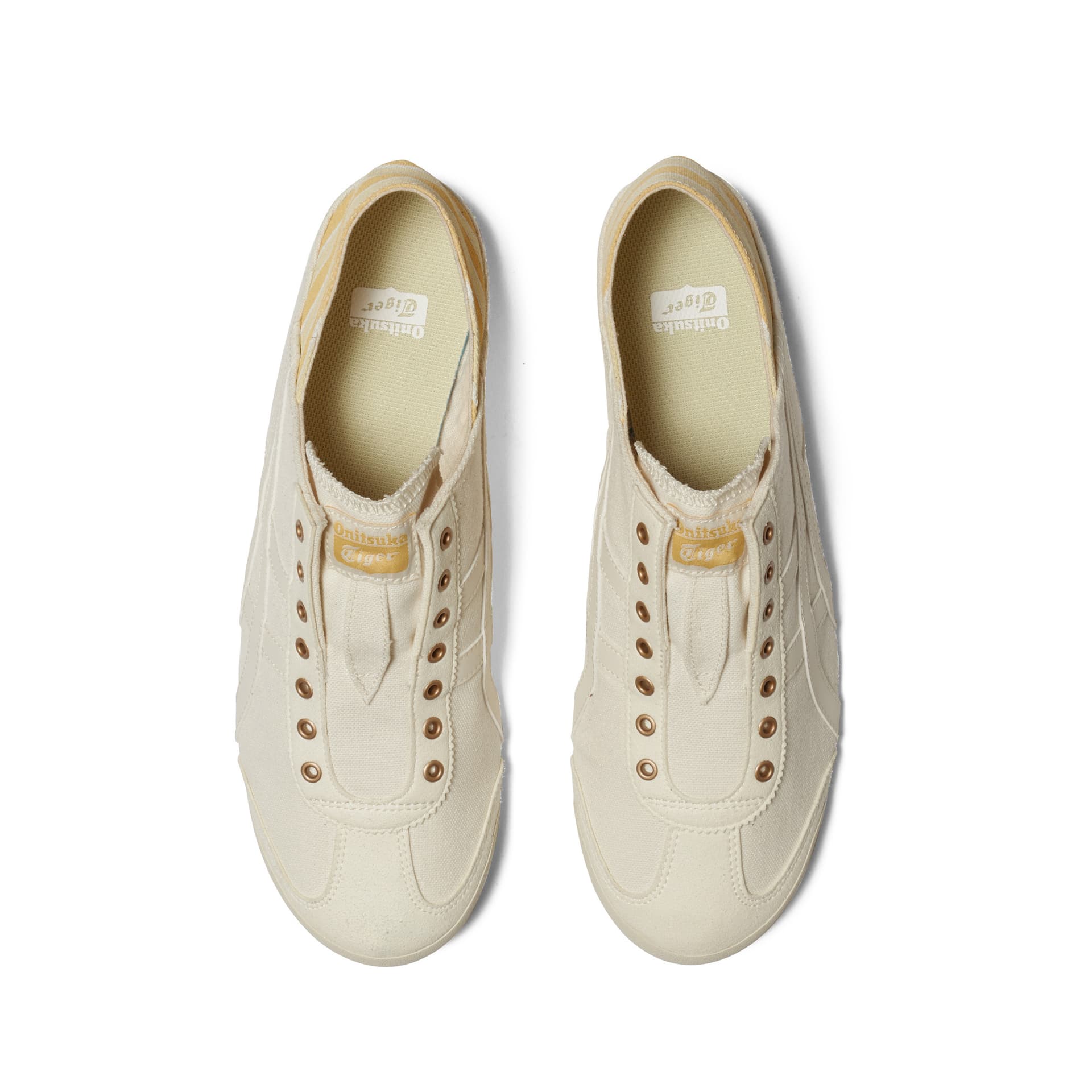 Кроссовки Onitsuka Tiger MEXICO 66 Повседневная обувь Унисекс Светло-желтая - изображение 5