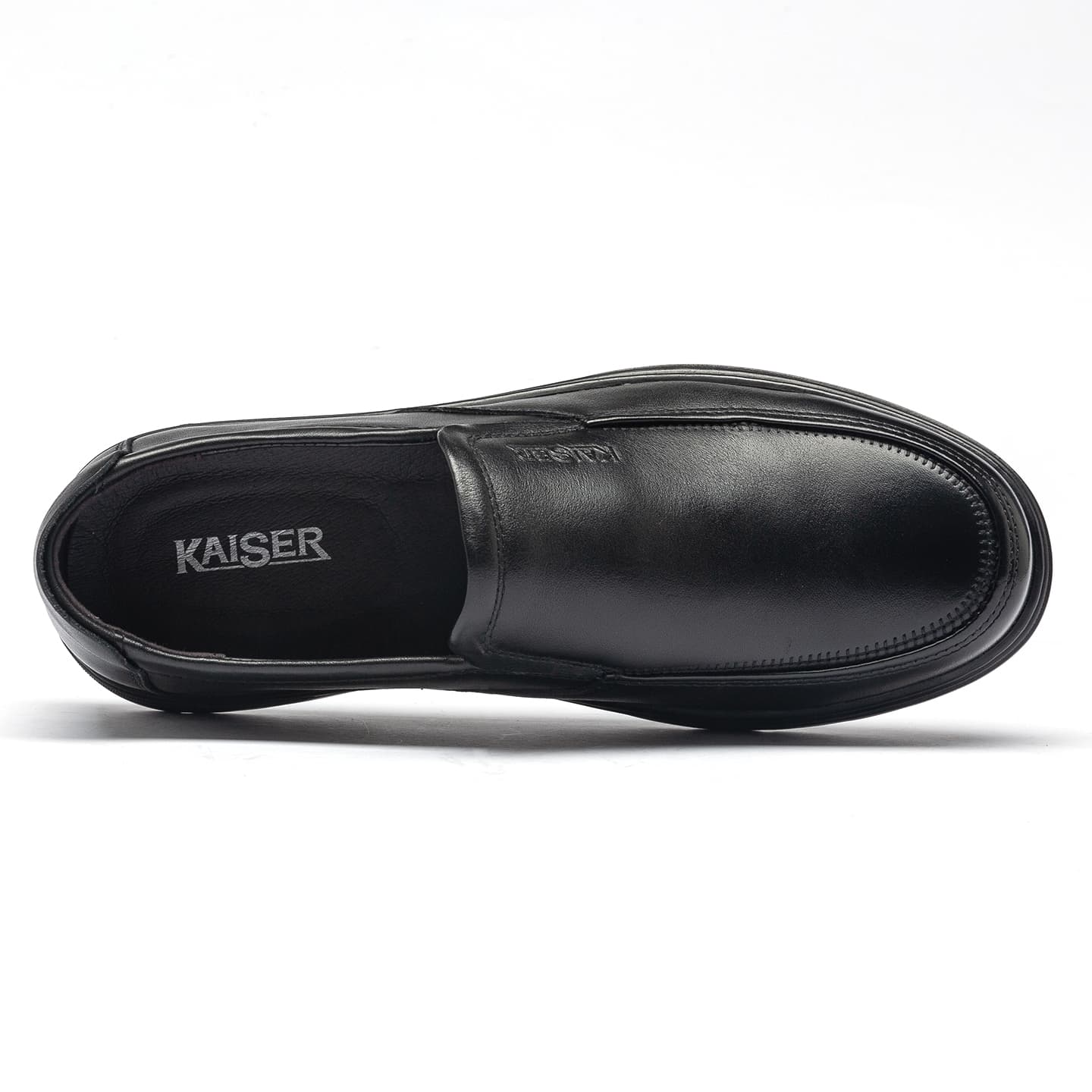 KAISER Туфли из верхнего слоя коровьей кожи, удобные, дышащие, универсальные, амортизирующие, износостойкие, деловой повседневный стиль, мужские, черные - изображение 3
