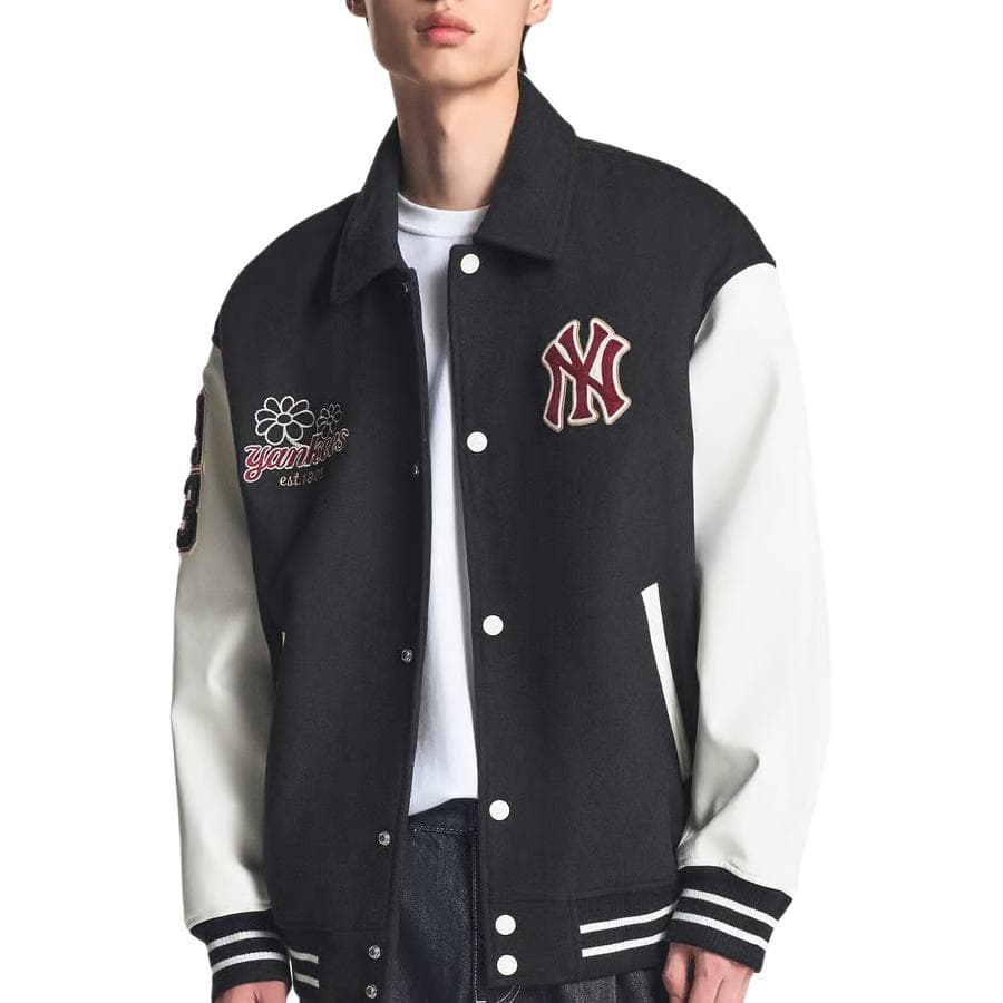 Куртка mlb New York Yankees Varsity Куртки Пальто Унисекс Черный - изображение 3