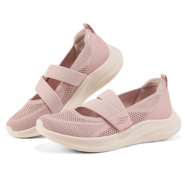 Skechers Bobs Moda Flex Mary Jane Женские Туфли Розовые - изображение 4