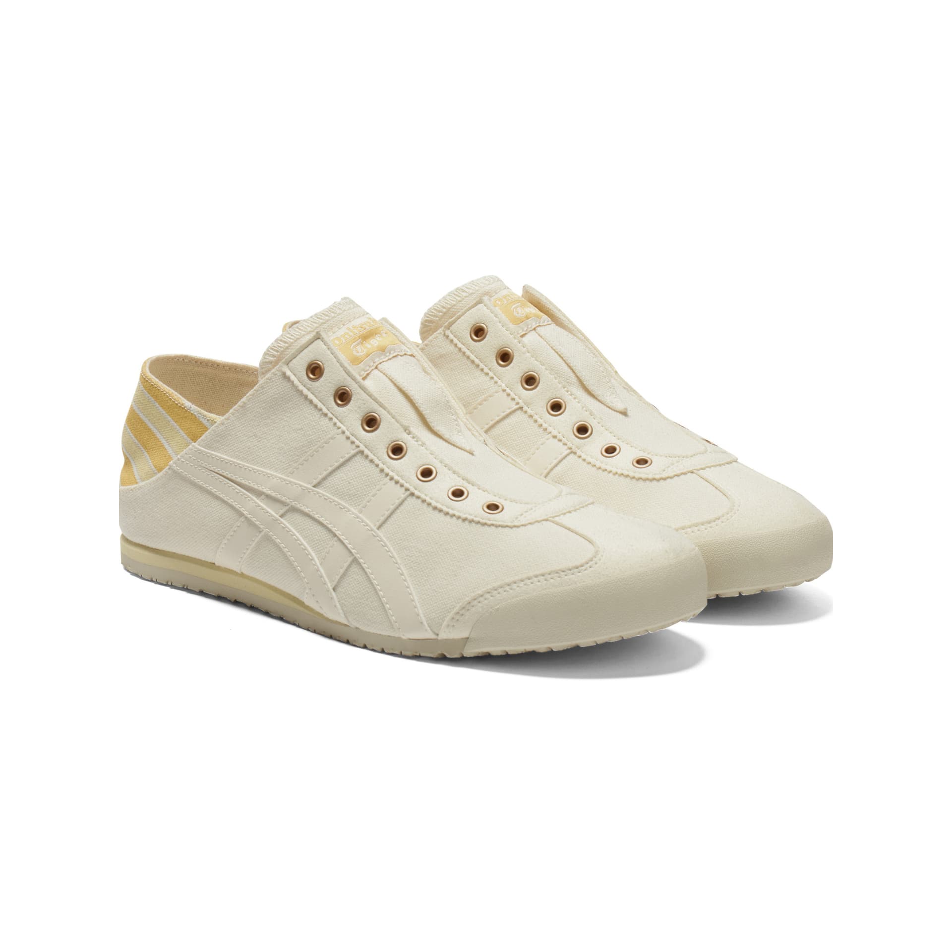 Кроссовки Onitsuka Tiger MEXICO 66 Повседневная обувь Унисекс Светло-желтая - изображение 3