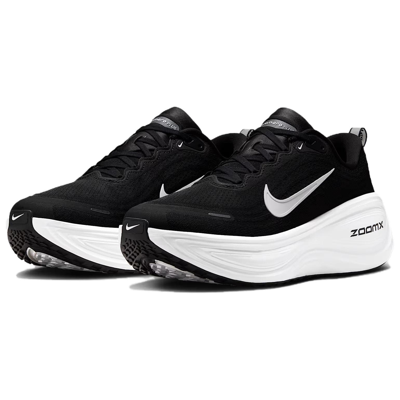 Кроссовки для бега Nike Vomero Plus Сетчатая ткань Низкий топ Беговые кроссовки Мужские Черный Белый - изображение 3