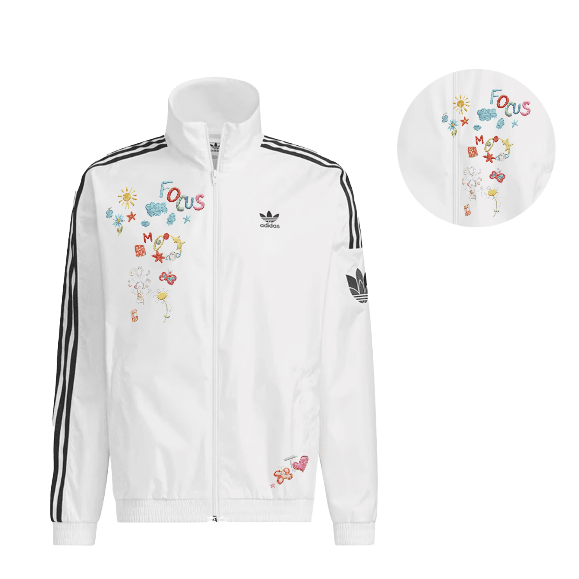 Куртка adidas originals RETRO TREFOIL logo — фото 3