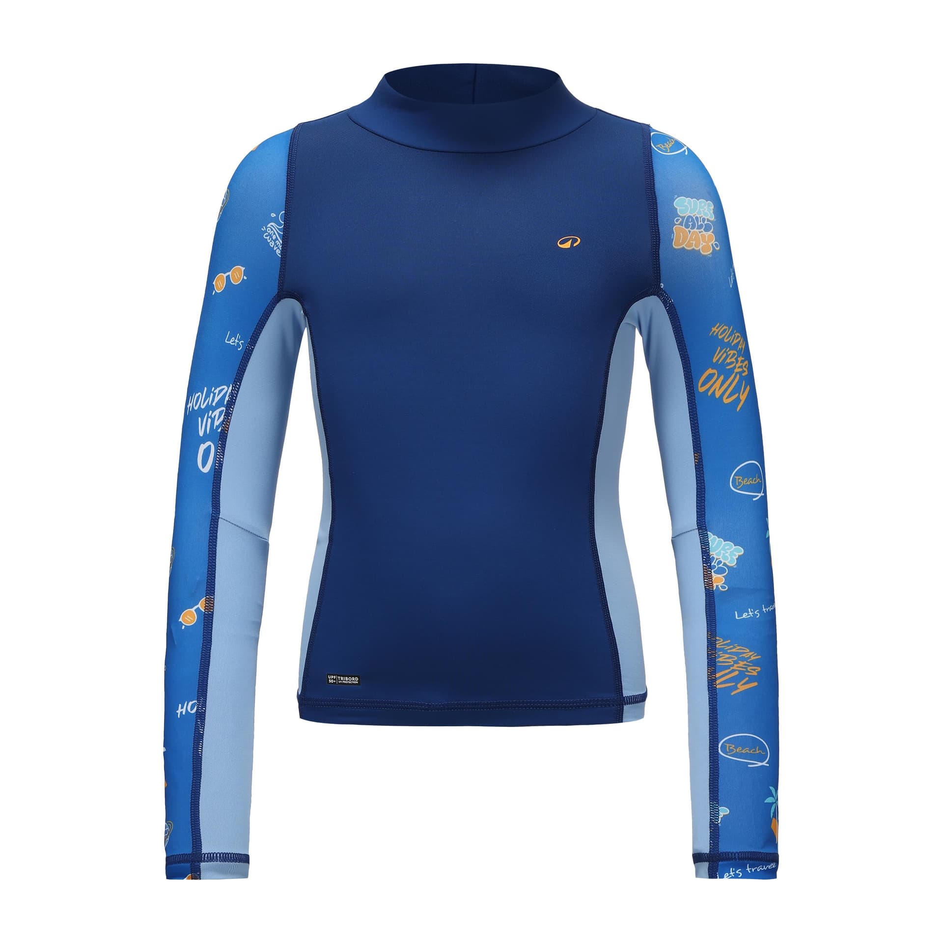 Футболка DECATHLON Оксфорд Синий Синий Ледяной Синий Детские Рубашки T - изображение 1