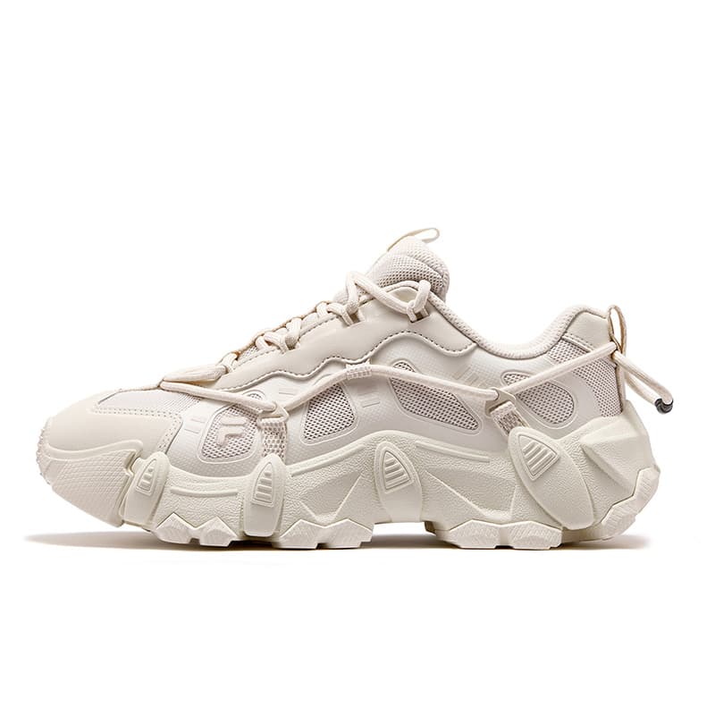 Кроссовки FILA FUSION EXOCET Mountains Shoes Толстая подошва Женские Березово-коричневый Тофу Белый - изображение 1
