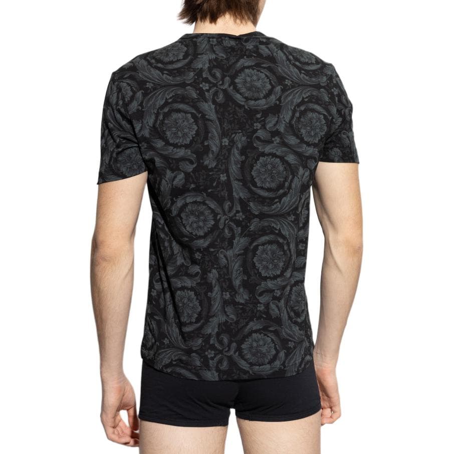 Футболка VERSACE JEANS COUTURE T-Рубашка Мужская Черная - изображение 4