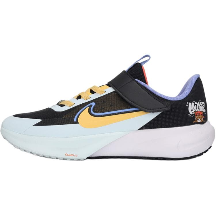 Кроссовки Nike SONIC FLY Low Топ Беговые кроссовки Синий Черный Желтый Детский - изображение 1