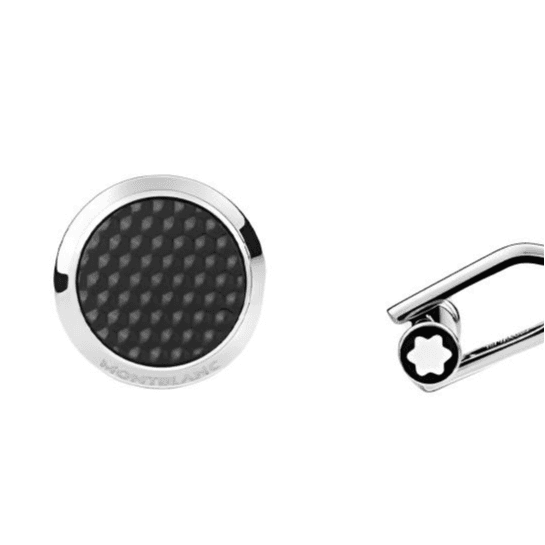 Запонки MONTBLANC Запонки из нержавеющей стали Мужские Черные - изображение 3