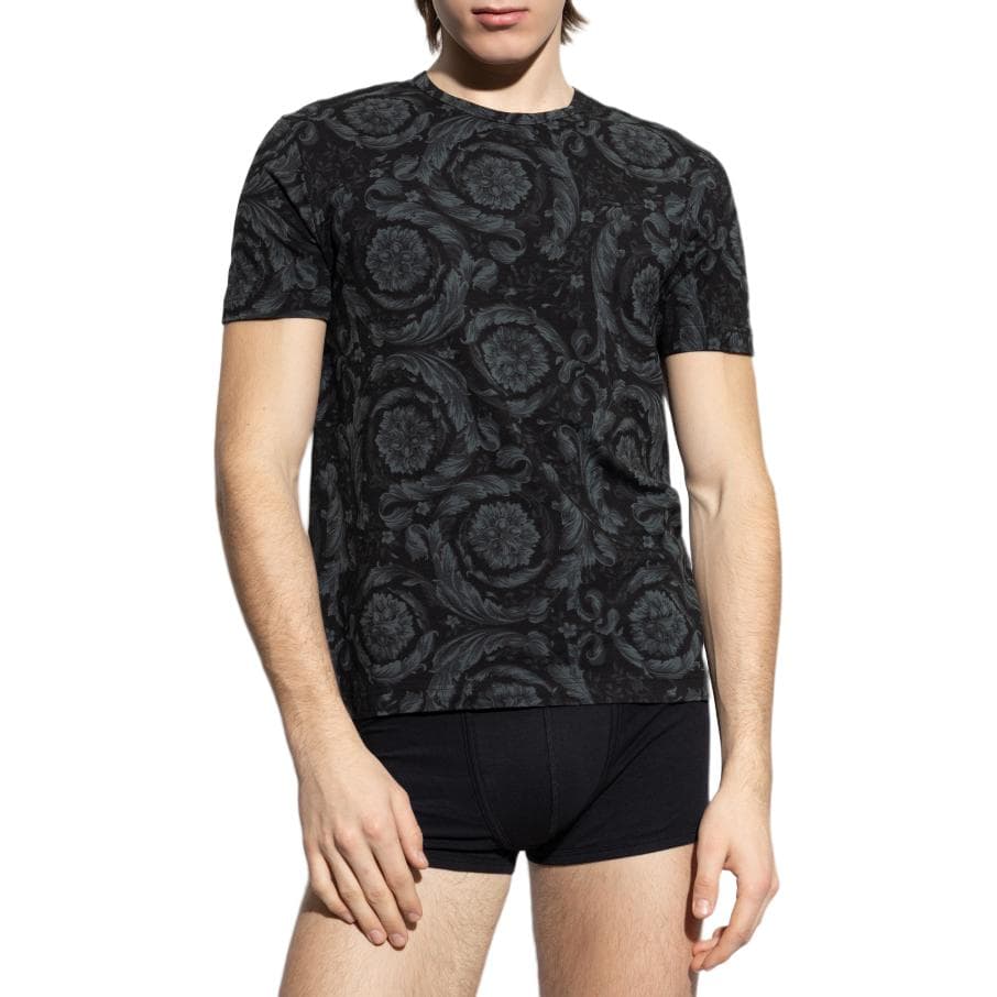 Футболка VERSACE JEANS COUTURE T-Рубашка Мужская Черная - изображение 3