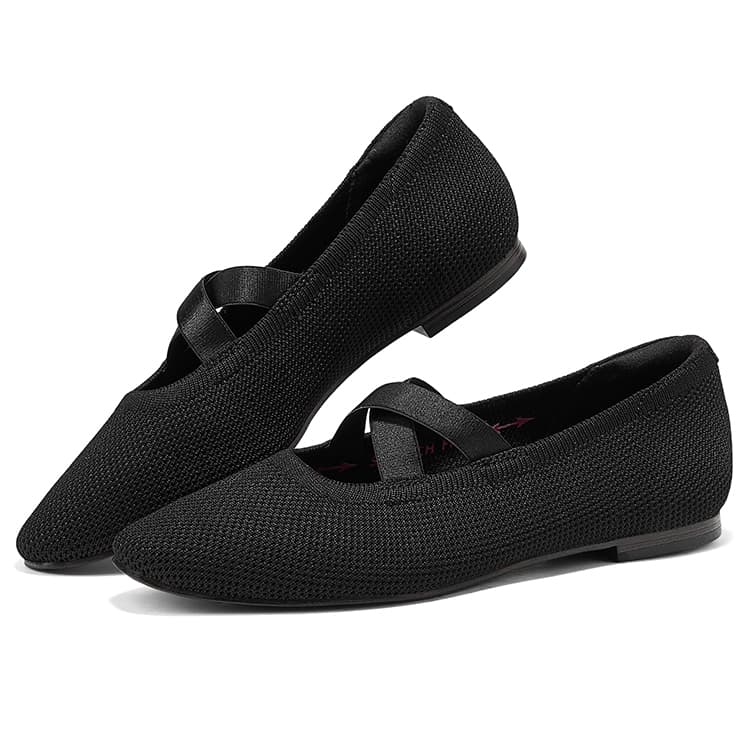 Тапочки Skechers CLEO SNIP Повседневная обувь Женская Черная - изображение 4