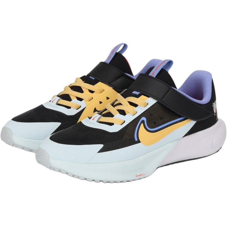 Кроссовки Nike SONIC FLY Low Топ Беговые кроссовки Синий Черный Желтый Детский - изображение 3