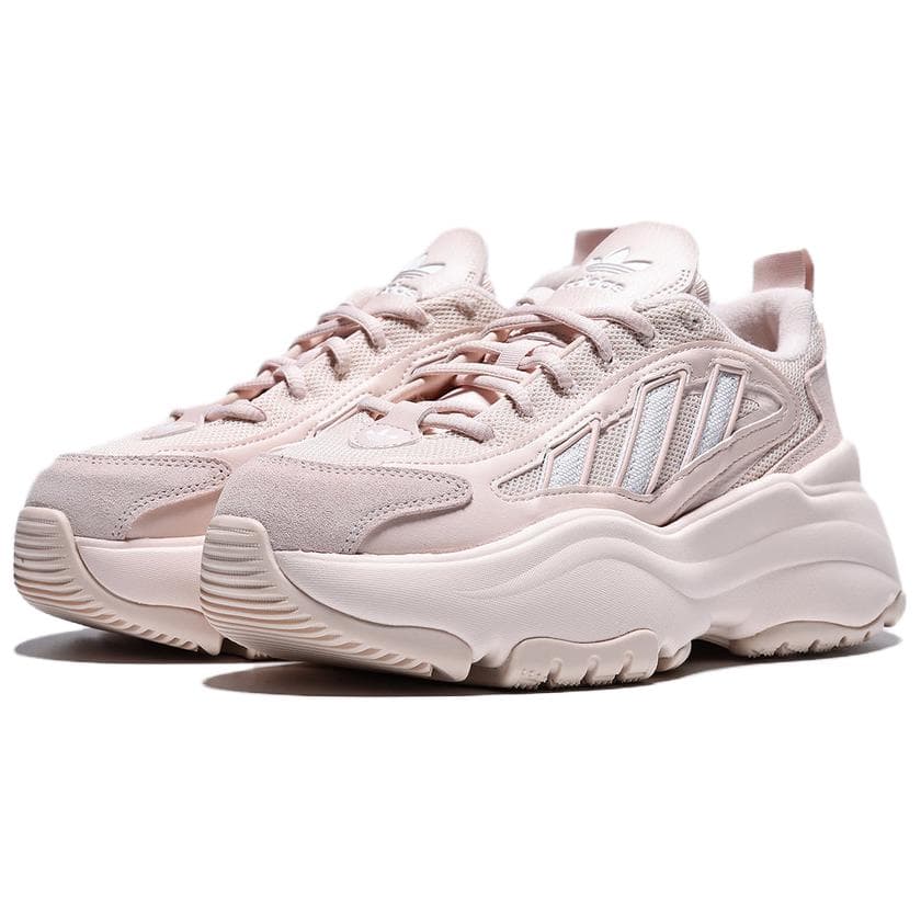 Кроссовки Adidas Originals OZGAIA Low Топ Массивные кроссовки Женские Светло-розовый - изображение 3