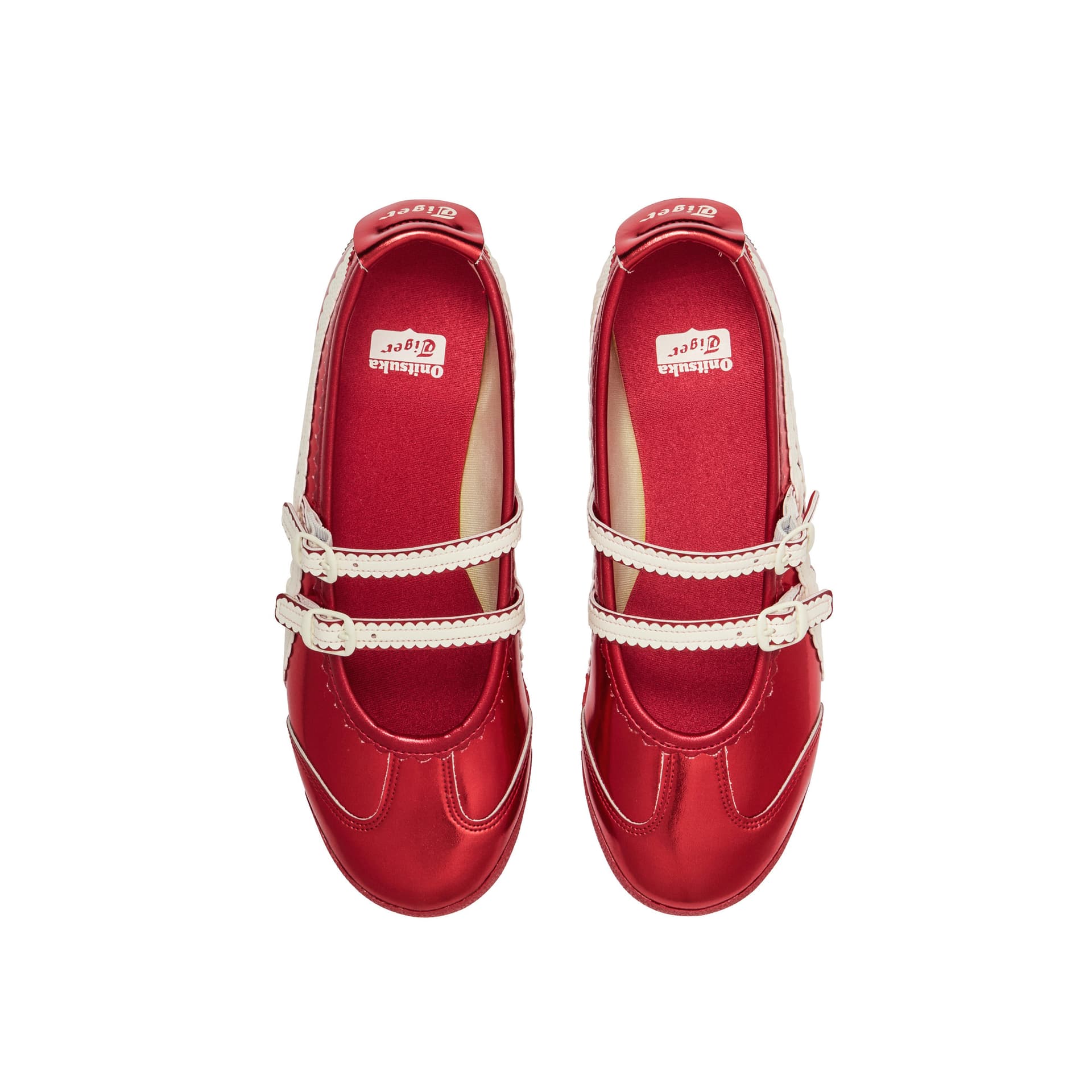 Onitsuka Tiger MEXICO 66 Тонкие и Без Форма Туфли Мэри Джейн Женские Красные - изображение 5