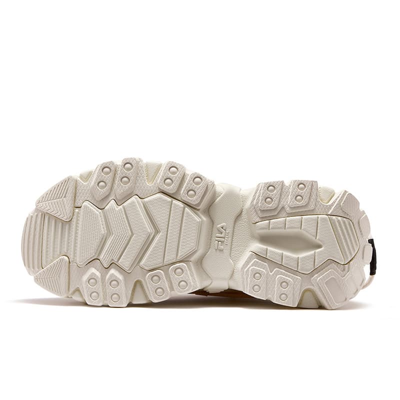 Кроссовки FILA FUSION EXOCET Mountains Shoes Толстая подошва Женские Березово-коричневый Тофу Белый - изображение 6