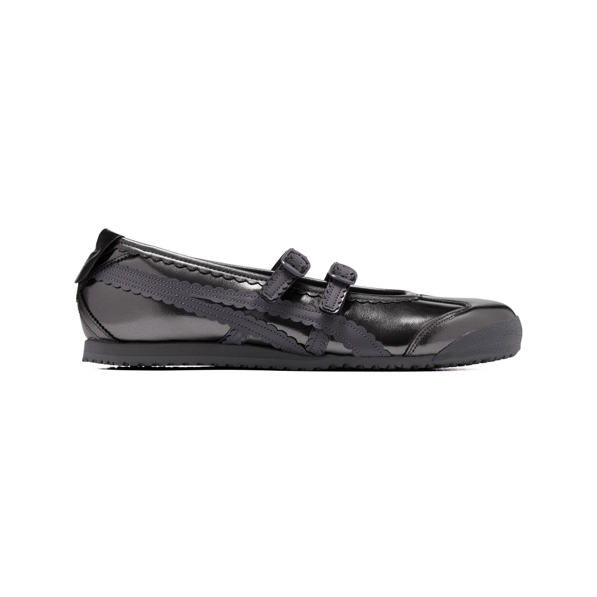 Onitsuka Tiger MEXICO 66 Тонкие и без объема Туфли Мэри Джейн Женские Серебряные Серые - изображение 2