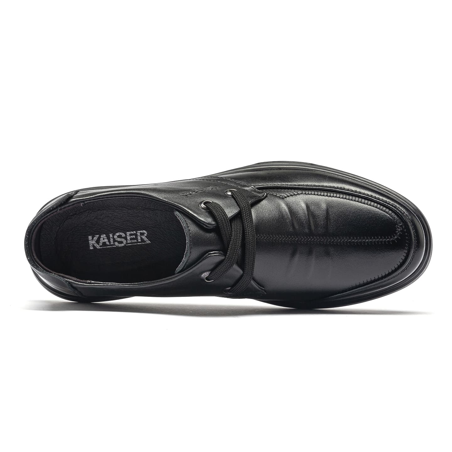 KAISER x Верхний слой коровьей кожи Комфортный и дышащий Универсальный Туфли Мужской Черный - изображение 3