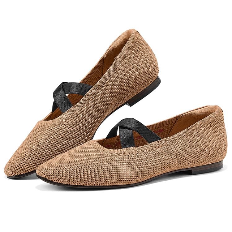 Тапочки Skechers CLEO SNIP Синтетическая кожа Повседневная обувь Женская Коричневая - изображение 4