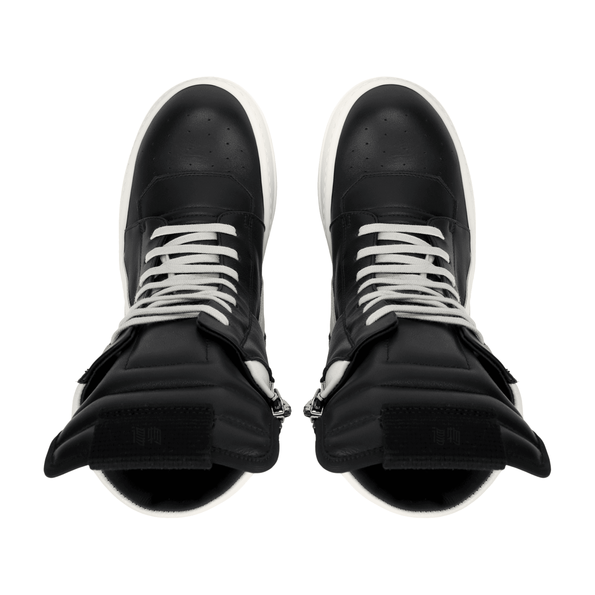Кроссовки Rick Owens High Top Sneakers Black - изображение 3