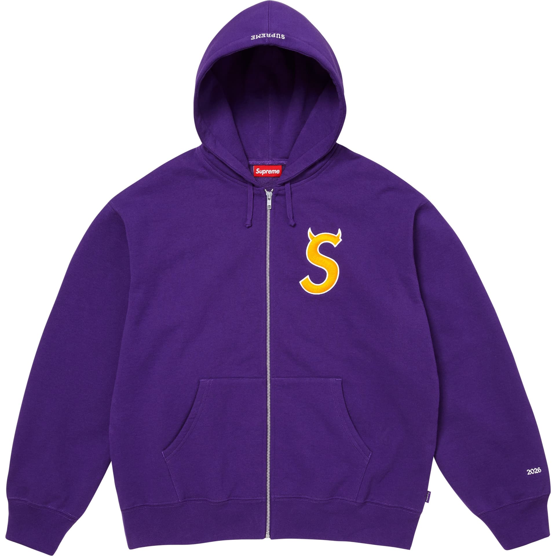Кофта Supreme SS26 WEEK5 Devil H Логотип ZIP UP Худи Свитшот Унисекс - изображение 1