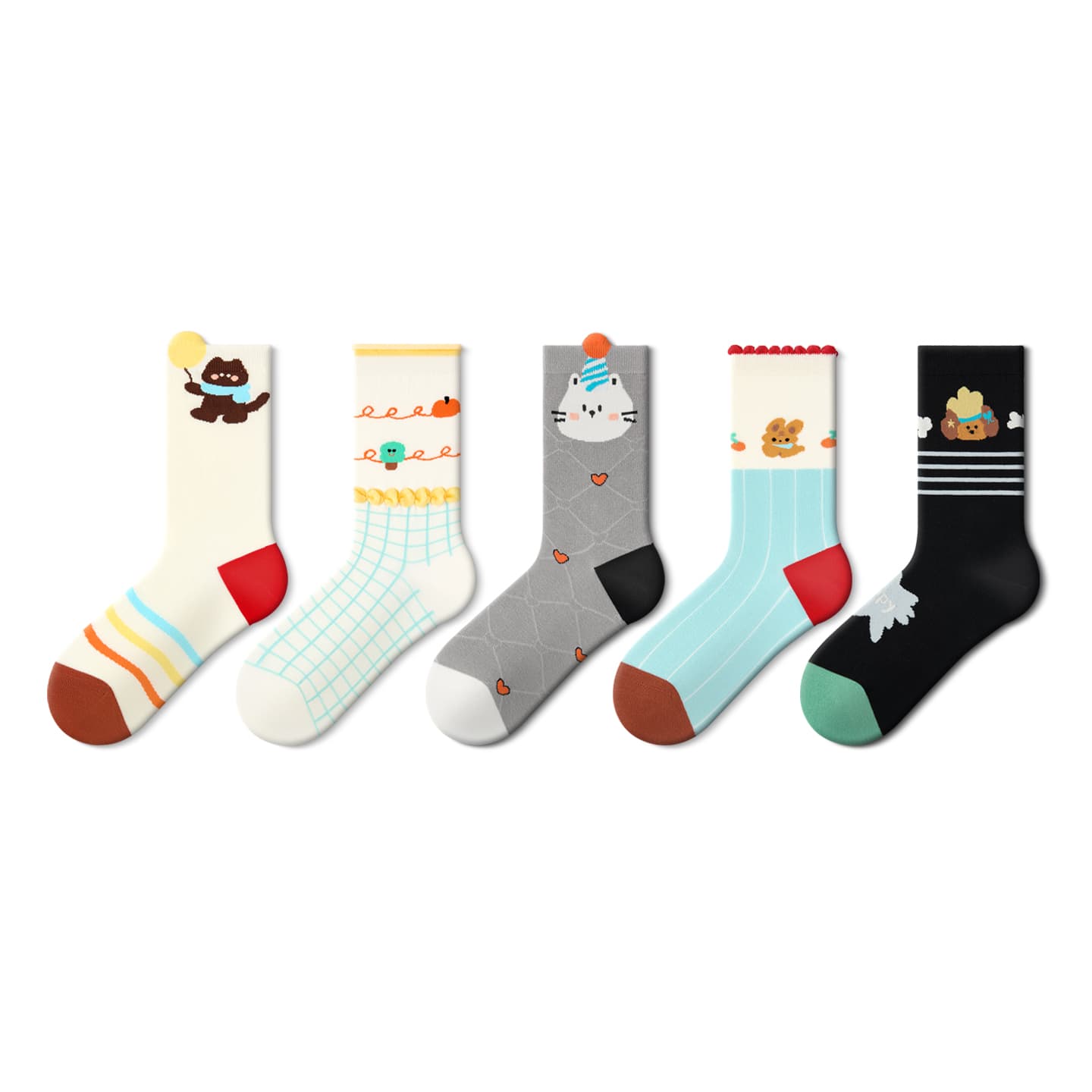 Носки JKN Милый стиль Item★Креативный Gift Box Set Женские носки Crew - изображение 1