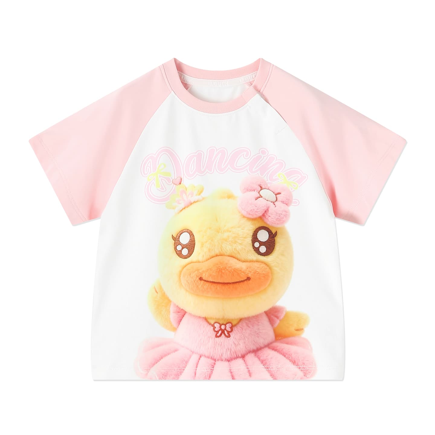 Футболка B.Duck Круглый вырез Короткий рукав T-рубашки Разборный обруч И Лето Подростки - изображение 1