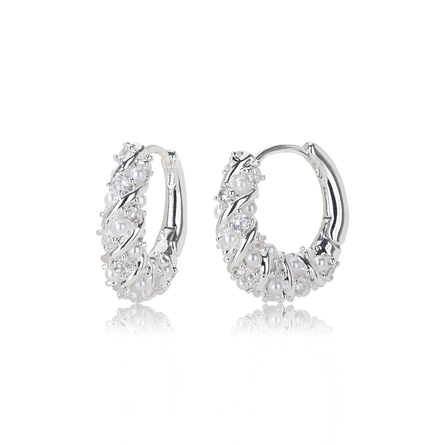 Серьги QLADY Alloy и Artificial Pearl Серебряная игла Серьги Женские - изображение 1