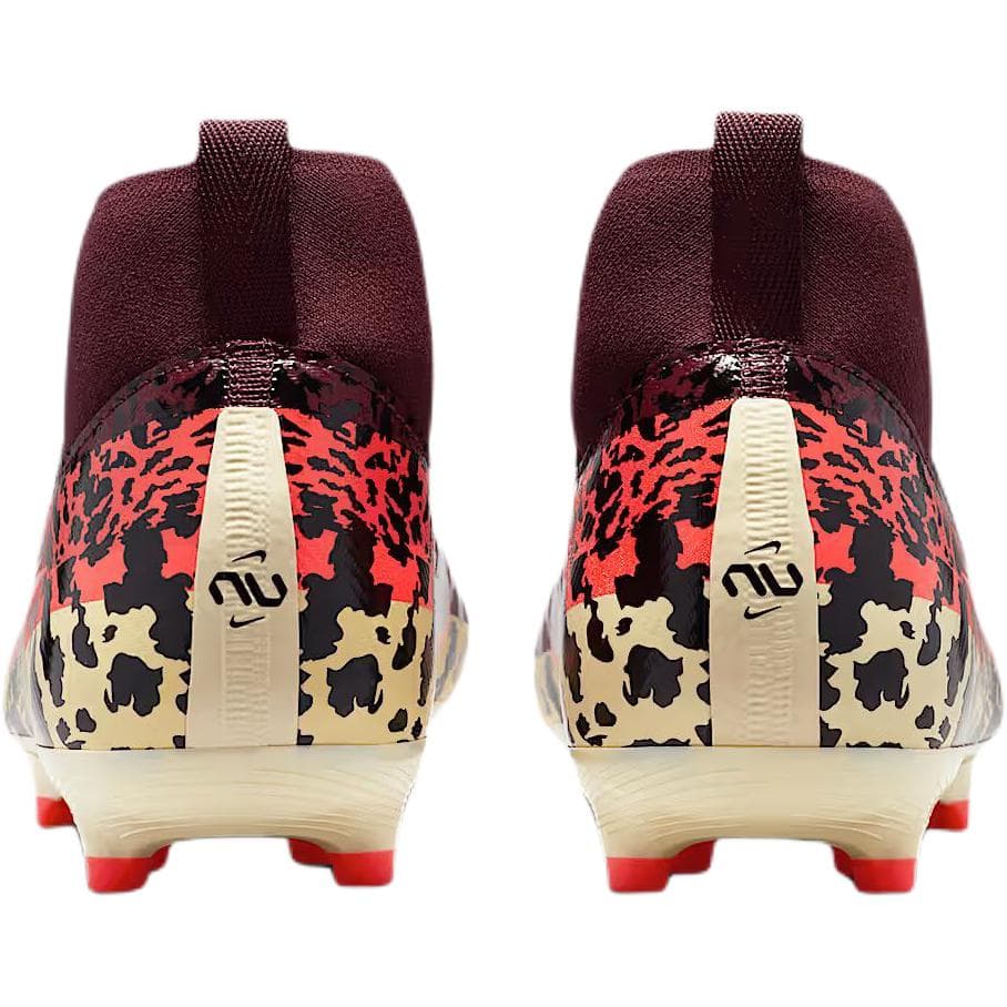 Бутсы NIKE Mercurial Superfly 10 Противоскользящие Устойчивые к истиранию Высокие Футбольные бутсы Бордовые Детские - изображение 5