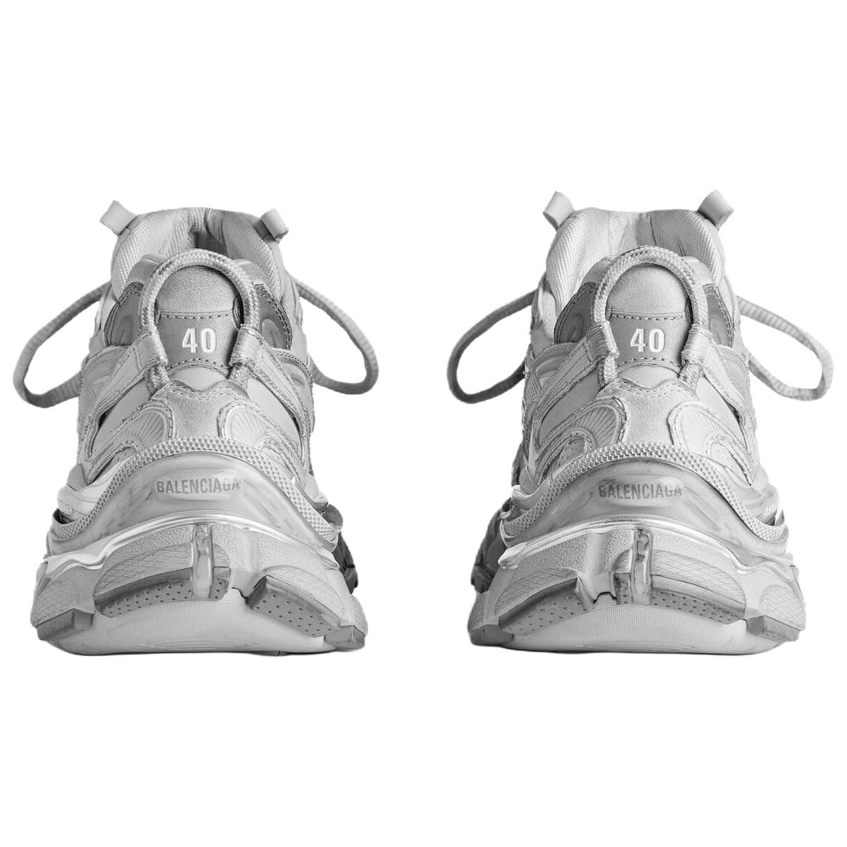 Кроссовки Balenciaga Runner2,0 Low Топ Толстая подошва Кроссовки Мужские Серый Серебряный - изображение 6