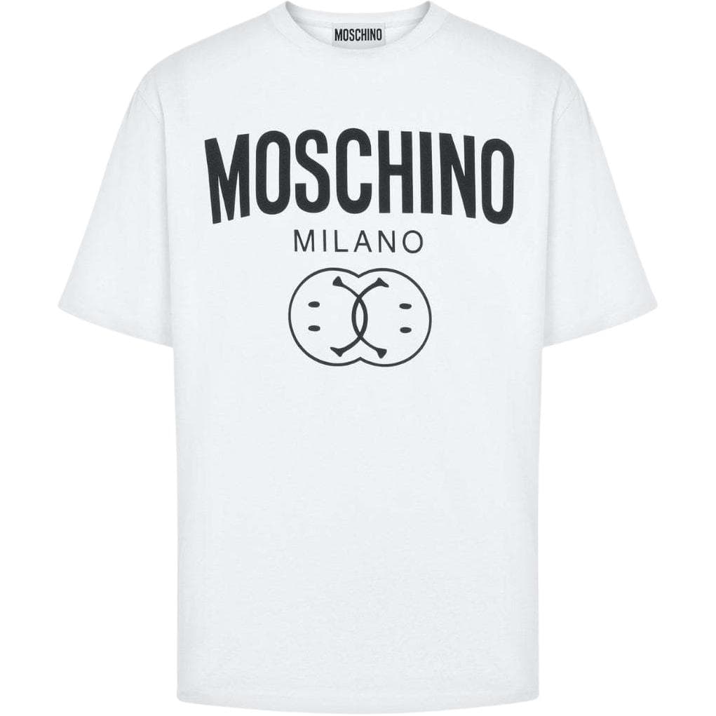 Футболка MOSCHINO Белая Мужская T-Рубашка - изображение 1
