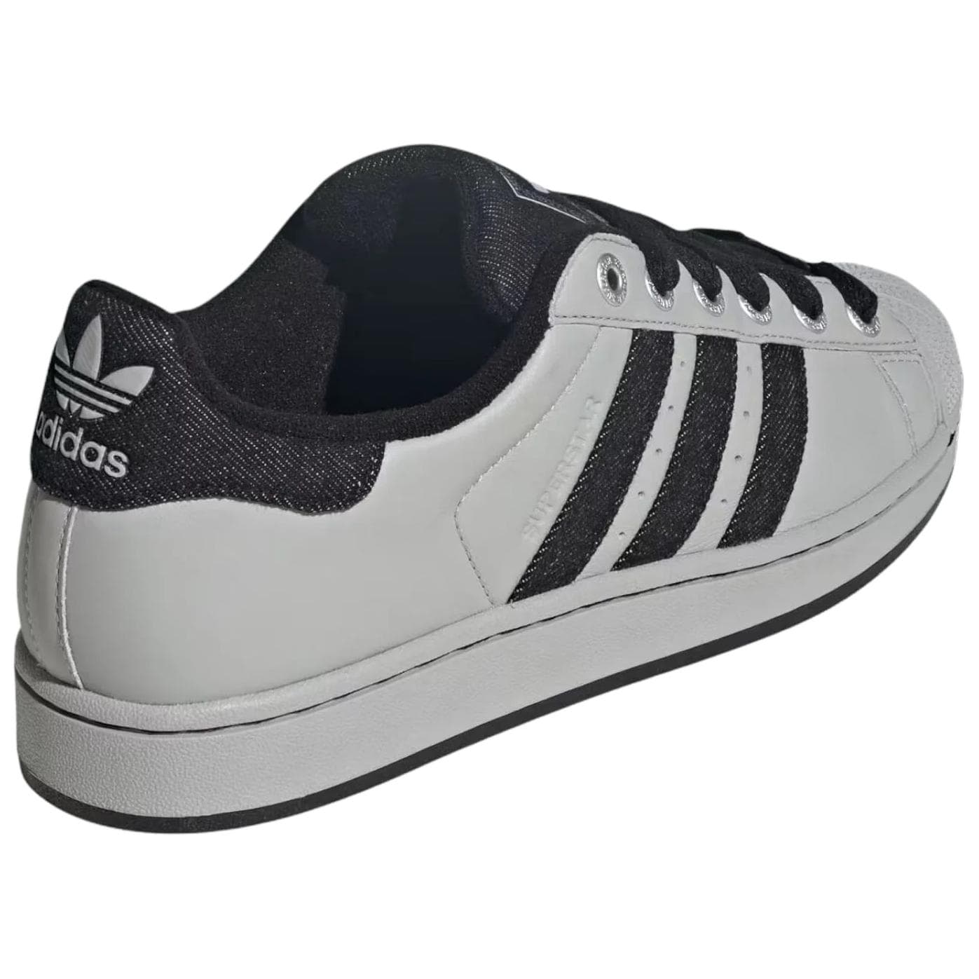 Кроссовки Adidas Originals Superstar 2 Текстиль Кожа Низкие Кроссовки для скейтбординга Унисекс Серый Черный - изображение 4