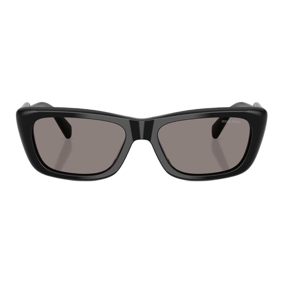 Солнцезащитные очки MIU MIU Ацетатные прямоугольные солнцезащитные очки для женщин черные - изображение 4