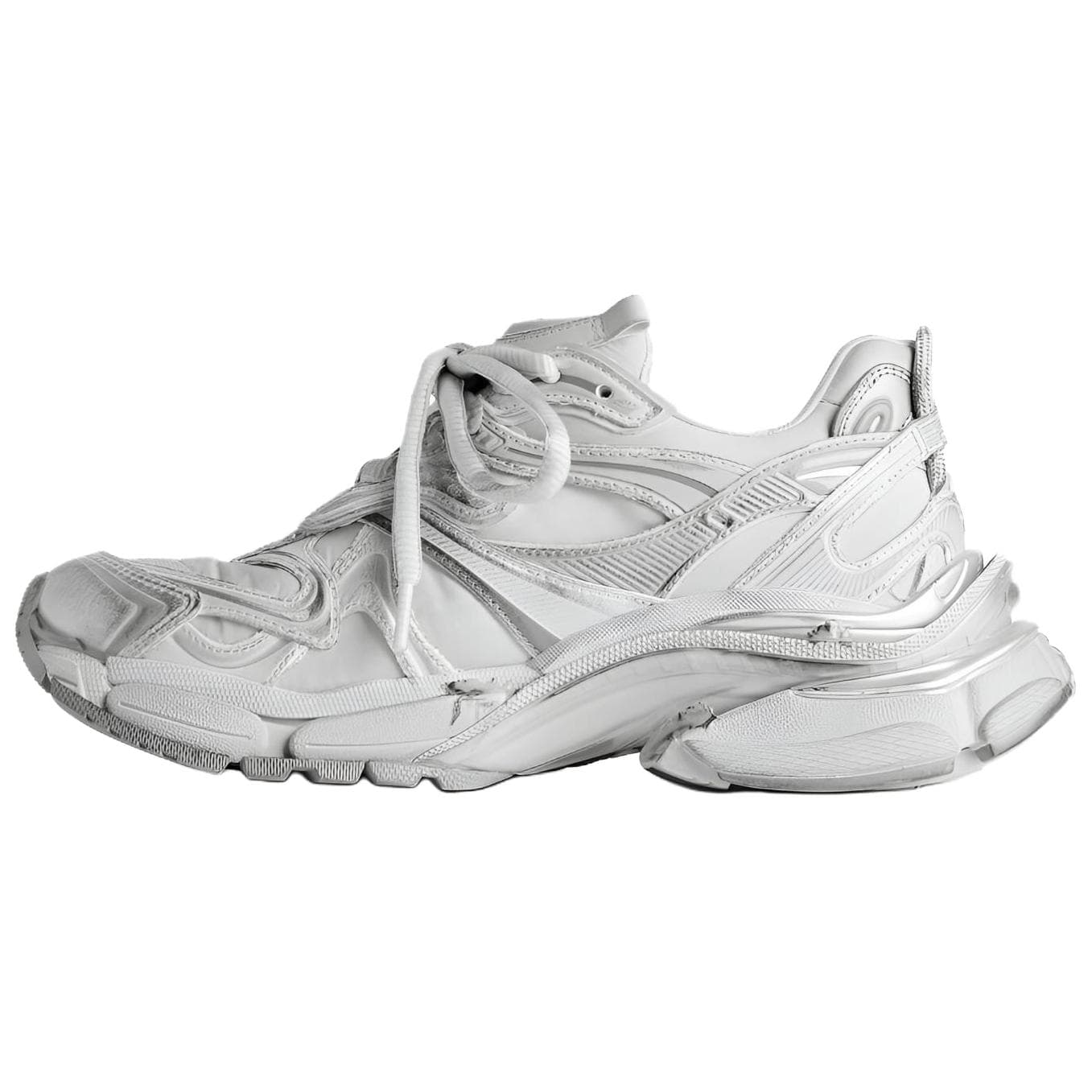 Кроссовки Balenciaga Runner2,0 Low Топ Толстая подошва Кроссовки Мужские Серый Серебряный - изображение 1