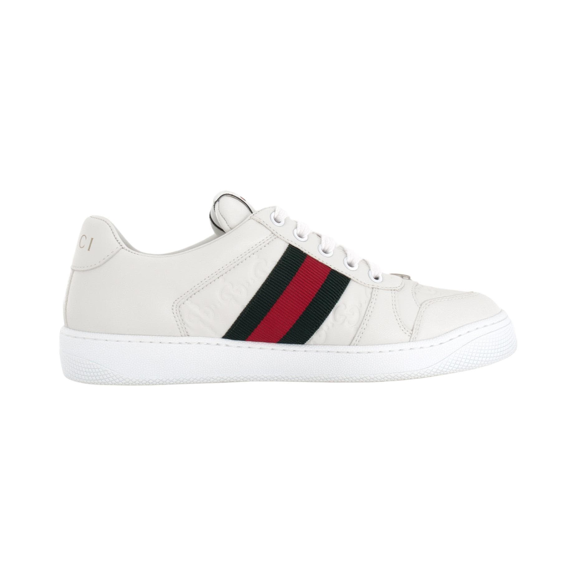 Кроссовки Gucci Leather Low-Top Sneakers White - изображение 2