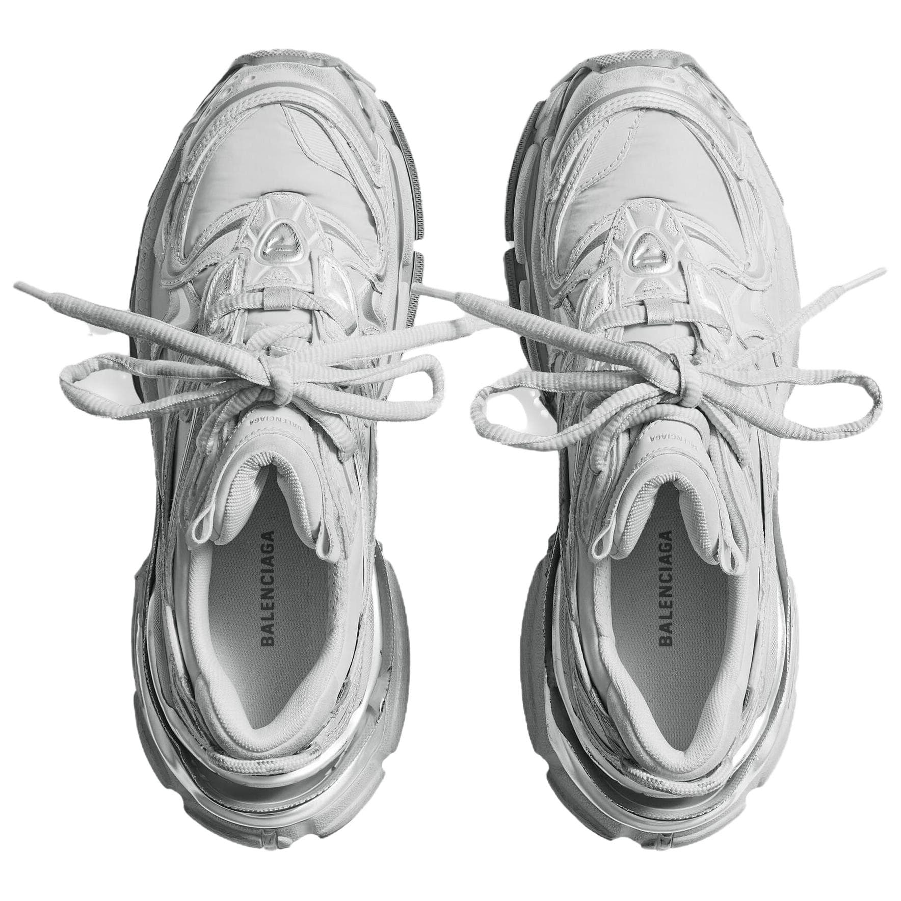 Кроссовки Balenciaga Runner2,0 Low Топ Толстая подошва Кроссовки Мужские Серый Серебряный - изображение 5