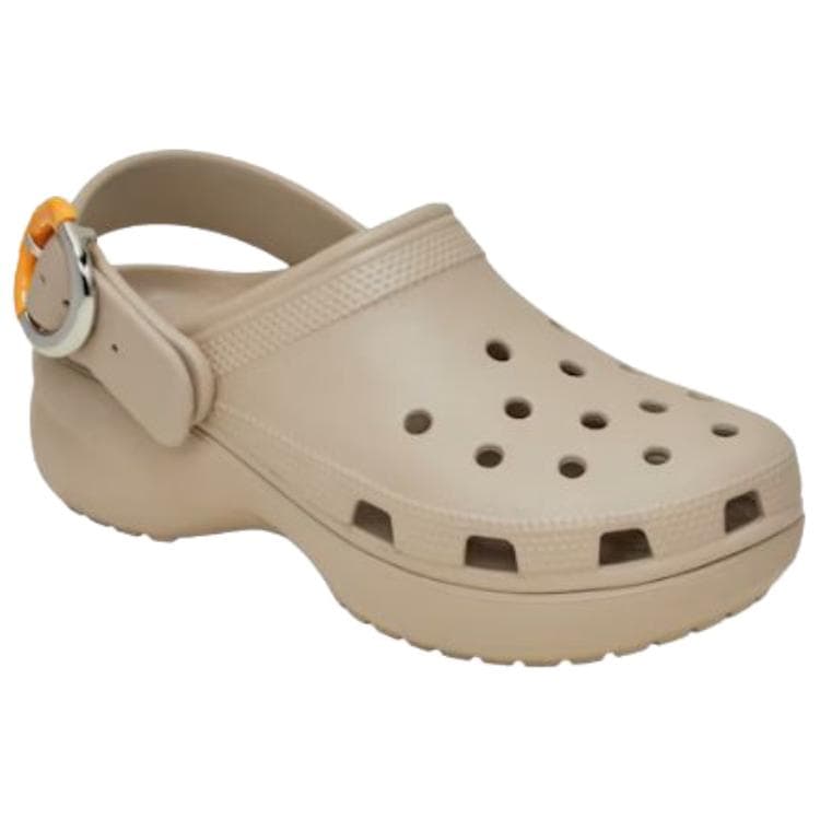 Сабо Crocs Classic Platform Clog Смола Croslite Сабо Женские Бежевый - изображение 2